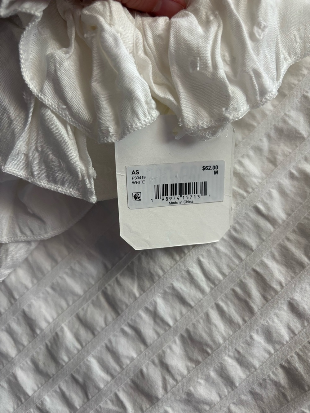 Altar'd State White Tiered Ruffle Mini Skirt - Picture 3 of 3